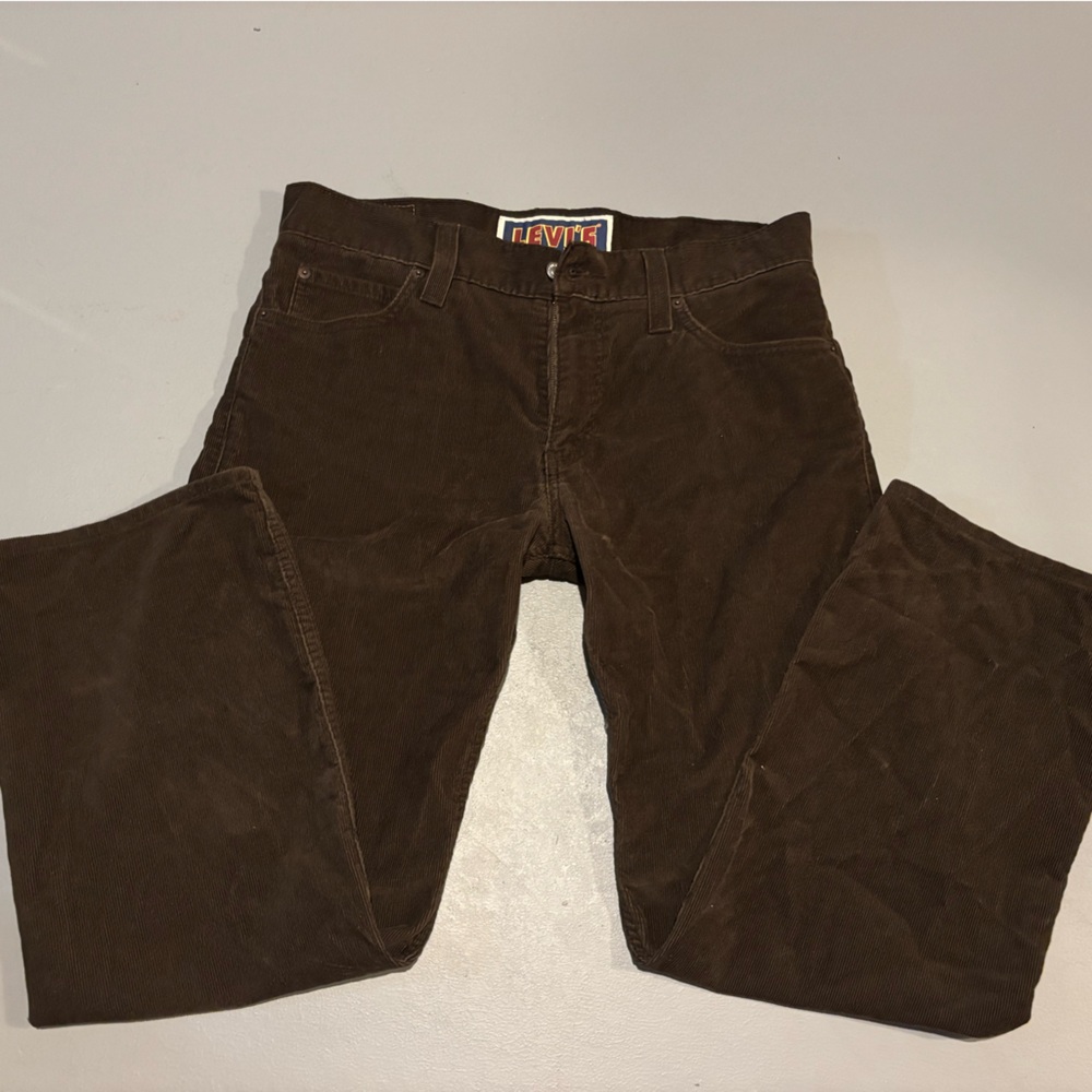 Vintage Levi's Brown Low Loose Corduroy Waistband Pants 34x30